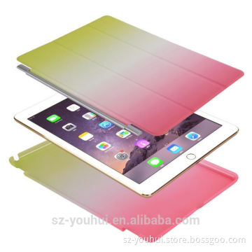 New Fashion Design Rainbow Color Tablet Cover For Ipad Air 2 Leather Case